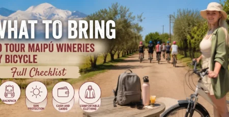 Checklist of what to bring for a bike tour to the wineries of Maipú, Mendoza, Argentina.