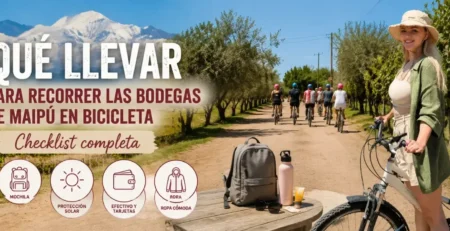 Cheklist que llevar para recorrer las bodegas en bicicleta en Maipú