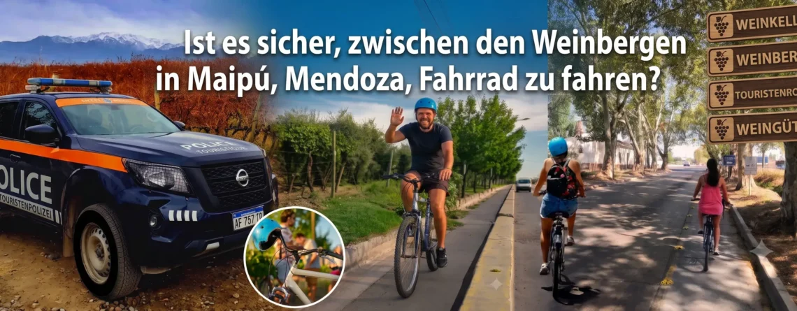 Ist es sicher, zwischen den Weingütern in Maipú Fahrrad zu fahren?