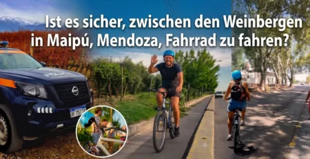 Ist es sicher, zwischen den Weingütern in Maipú Fahrrad zu fahren?