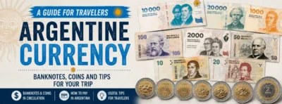 Cover image of the travel guide about Argentina's currency for tourists.