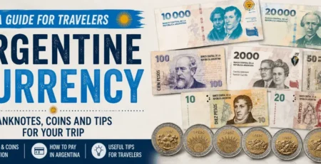 Cover image of the travel guide about Argentina's currency for tourists.