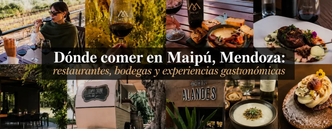 Dónde comer en Maipú Mendoza: restaurantes, bodegas y experiencias gastronómicas