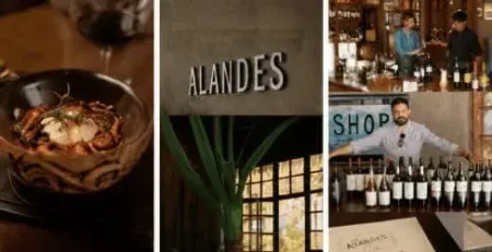 Restaurante El Jardin de los Caprichos en Bodega Alandes en Maipú Mendoza con gastronomía de autor y vinos de alta gama