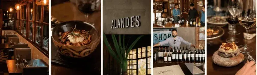 Restaurante El Jardin de los Caprichos en Bodega Alandes en Maipú Mendoza con gastronomía de autor y vinos de alta gama