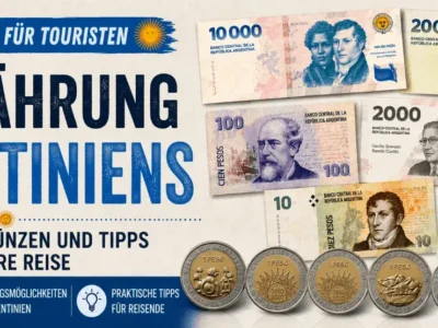 Titelbild zum Reiseführer über die Währung Argentiniens für Touristen.