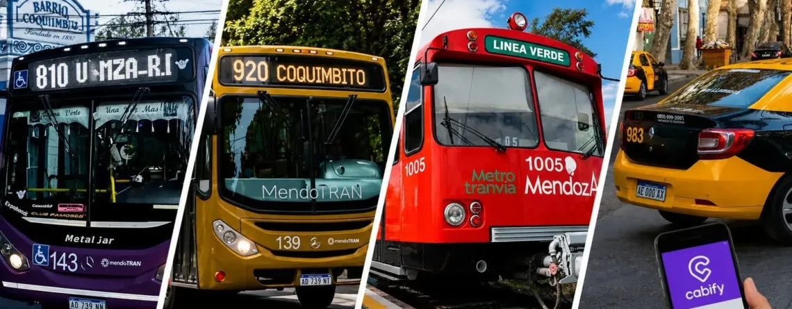 Comparison of transportation options to reach the Maipú Wine Route from Mendoza City.