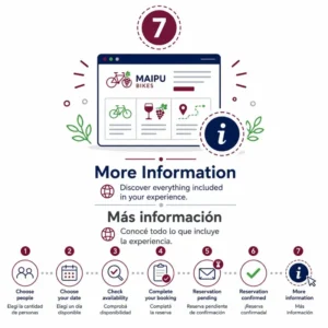 Everything included in the Maipu Bikes self-guided bike rental experience in Maipu, Mendoza.