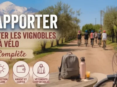 Checklist de ce qu’il faut emporter pour visiter les caves de Maipú à vélo, Mendoza, Argentine.