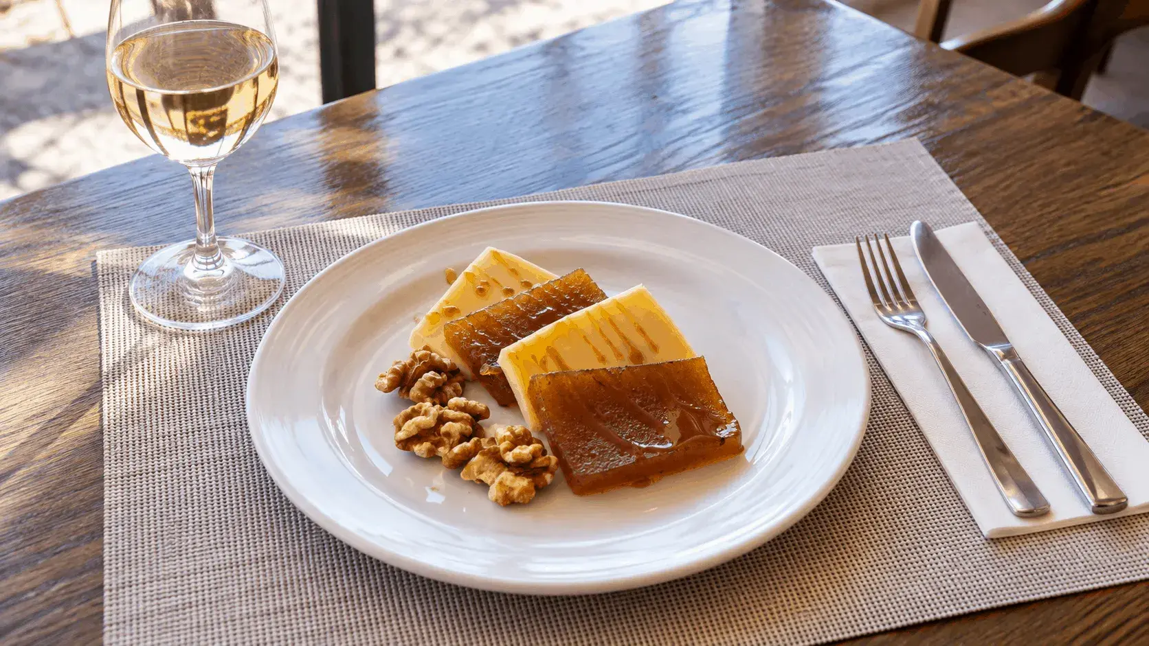 Cuarto paso y postre del menú de cuatro pasos en Mevi