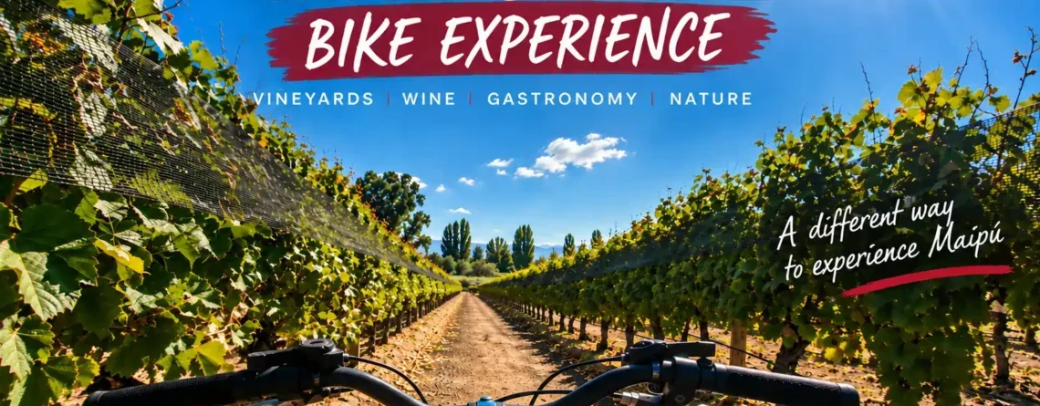 Maipu Wine Bike Experience cycling through the vineyards of the Maipu Wine Route