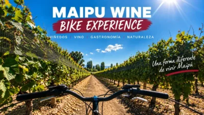 Maipu Wine Bike Experience recorriendo en bicicleta los viñedos de la Ruta del Vino de Maipú