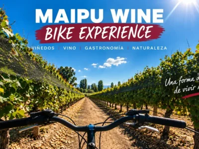 Maipu Wine Bike Experience recorriendo en bicicleta los viñedos de la Ruta del Vino de Maipú
